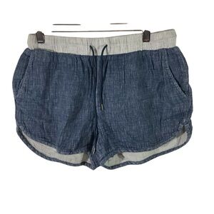 Madewell Tryout Short Linen Cotton Blend Pull-On